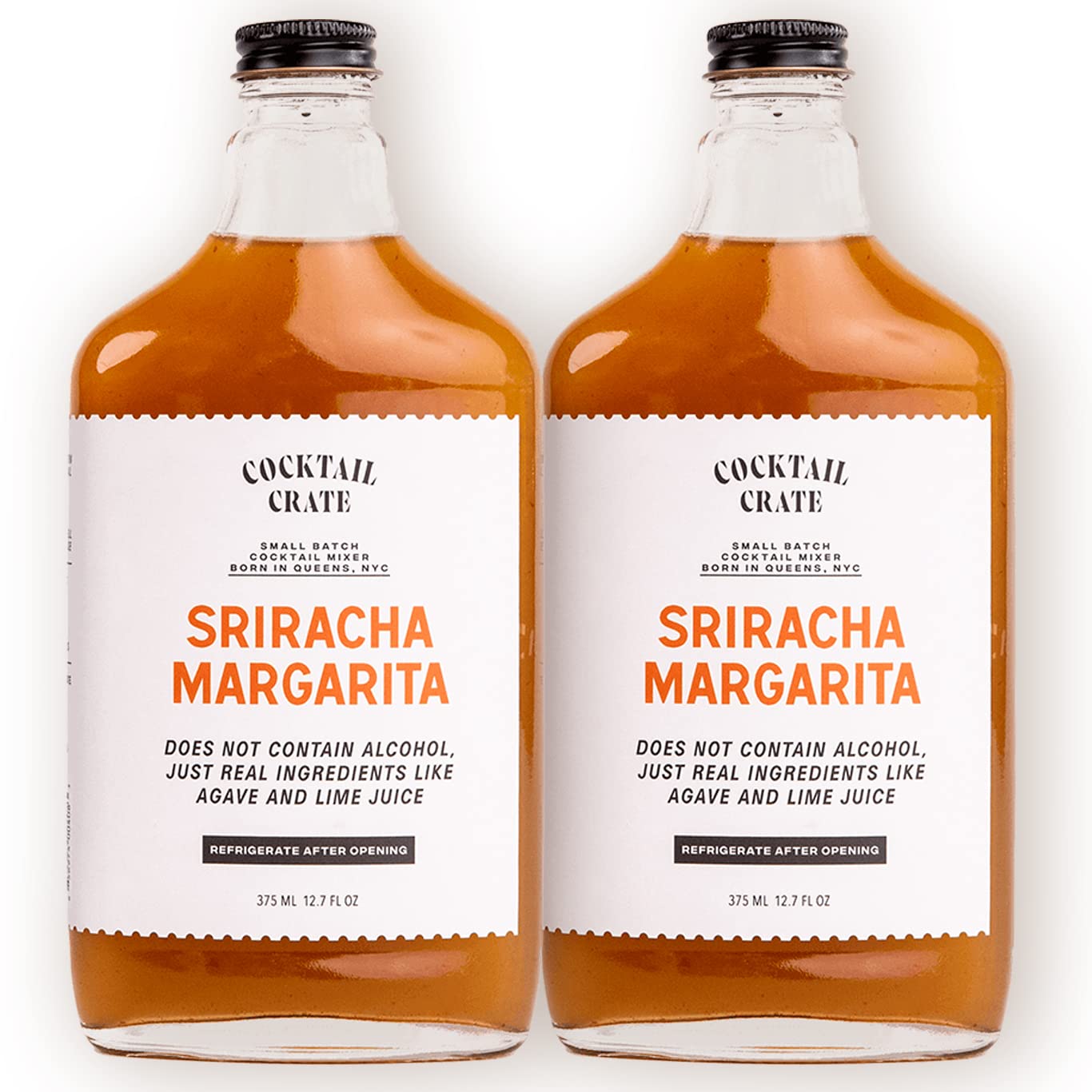 Cocktail Crate Premium Drink Mixer Sriracha Margarita | Award Winning Craft Cocktail Mixers for True Connoisseurs | Premium Cocktail Syrup Creations |