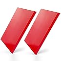 CARTINTS 2pack Squeegee Blades Replacement Mini Squeegee, 5.1x 2 inch, for Cleaning Glass, Shower Door and Car Windows and Screen Printing,Red
