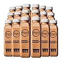 PUR Cold-Pressed Juice - Nut Mylk + Daily Protein 18 Pack - Choco - Plant-Based Drink with Almond & Coconut Milk, Dates, Pea Protein, Cocoa, Cinnamon