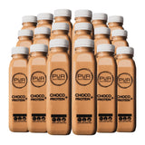 PUR Cold-Pressed Juice - Nut Mylk + Daily Protein 18 Pack - Choco - Plant-Based Drink with Almond & Coconut Milk, Dates, Pea Protein, Cocoa, Cinnamon
