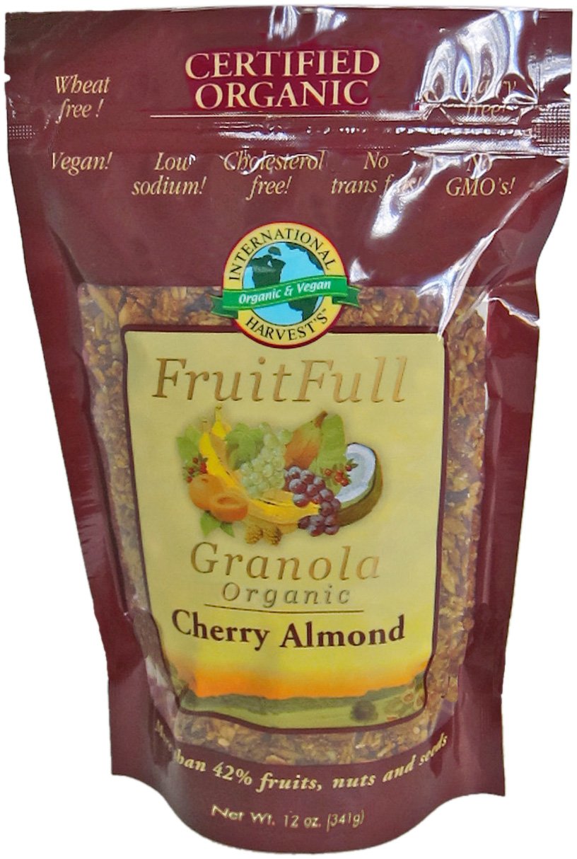 International Harvest's FruitFull Organic Granola, Cherry Almond, 12-Ounce (Pack of 4)