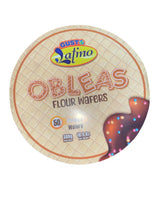 Obleas Gusto Latino (flour wafers) paquete de 50 unidades 10.3 Oz 300g producto tradicional importada de colombia obleas mas gruesas