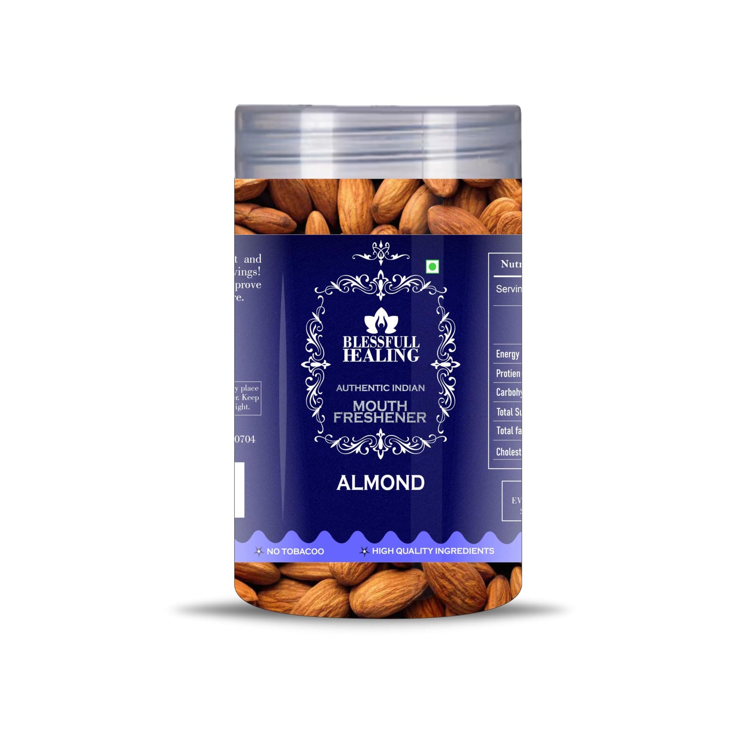 Blessfull Healing Almond 5 Oz(Ounce) Airtight Container With Spoon