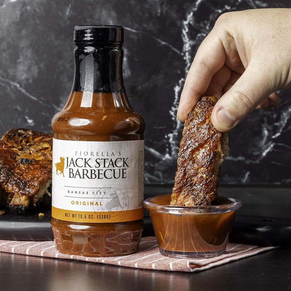 Jack Stack Barbecue Original Sauce - Kansas City BBQ - Smoked KC BBQ Sauce (2 Pack, 18oz Bottles)