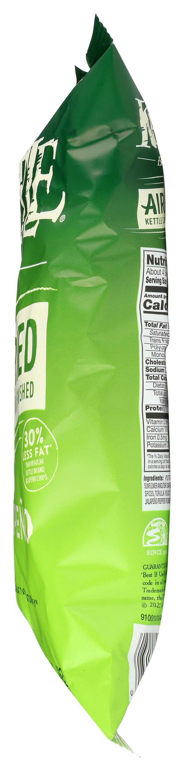 Kettle Foods, Chips Air Fried Jalapeno, 4.25 Ounce