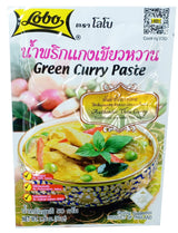 LOBO Green Curry Paste 50 Grams x 3 Packs (Halal certified) / By BENJAWAN shop