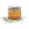 Borsari Cracked Pepper Seasoning Blend - Fresh Cracked Black Pepper Seasoned Salt Blend with Garlic & Red Pepper Flakes - Gourmet Pepper Blend for