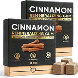 Cinnamon Remineralizing Gum with Nano Hydroxyapatite, Sugar-Free Xylitol and Tree Sap Blend for Daily Oral Freshness, Chewing Gum for Advanced Enamel