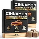 Cinnamon Remineralizing Gum with Nano Hydroxyapatite, Sugar-Free Xylitol and Tree Sap Blend for Daily Oral Freshness, Chewing Gum for Advanced Enamel