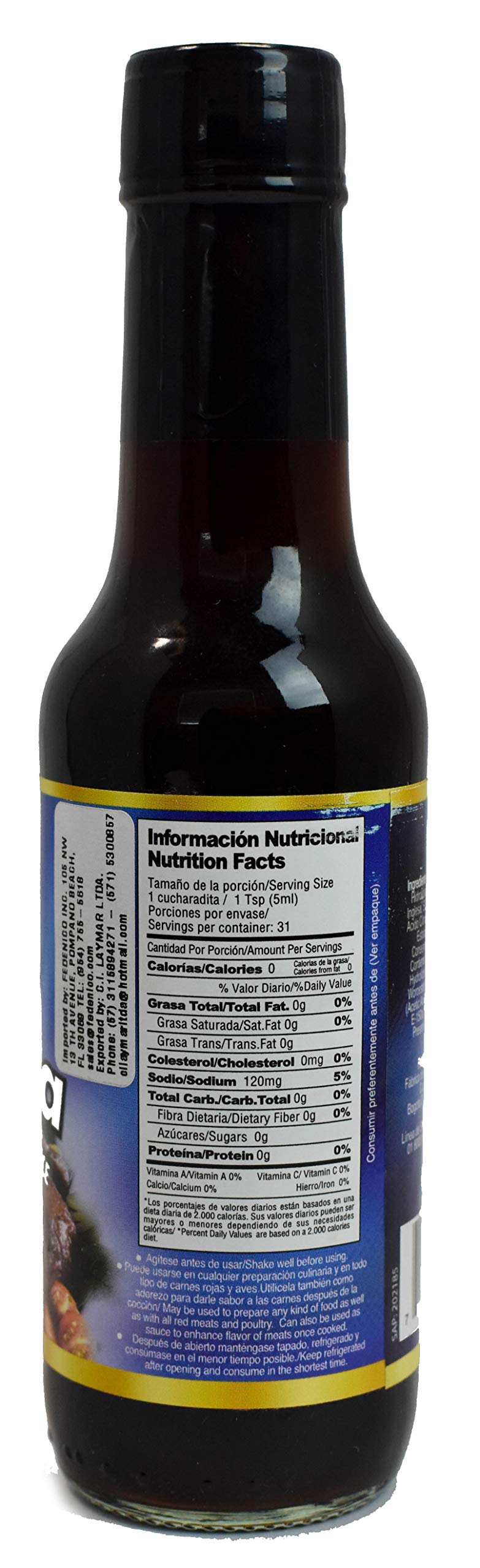 El Rey Worcestershire Sauce Salsa Inglesa 5.2 Fluid Ounces