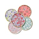 Coterie Mixed Floral Paper Plates (Set of 10 large plates) - Paper plates for Tea and Garden Party, Bridal and Baby Shower, and More| 9.25" fancy