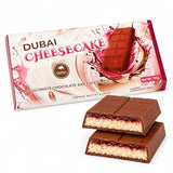 OMNIYA Delicacy Dubai Chocolate Bar Strawberry Cheesecake Kunafa (190g) - Strawberry Cheesecake Cream Layer and Belgian Milk Chocolate - Middle
