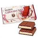 OMNIYA Delicacy Dubai Chocolate Bar Strawberry Cheesecake Kunafa (190g) - Strawberry Cheesecake Cream Layer and Belgian Milk Chocolate - Middle