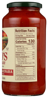 Rao's Homemade Tomato Sauce, Sensitive Formula, 24 oz, Pasta Sauce, Carb Conscious, Keto Friendly, All Natural, Premium Quality, No Onions or Garlic