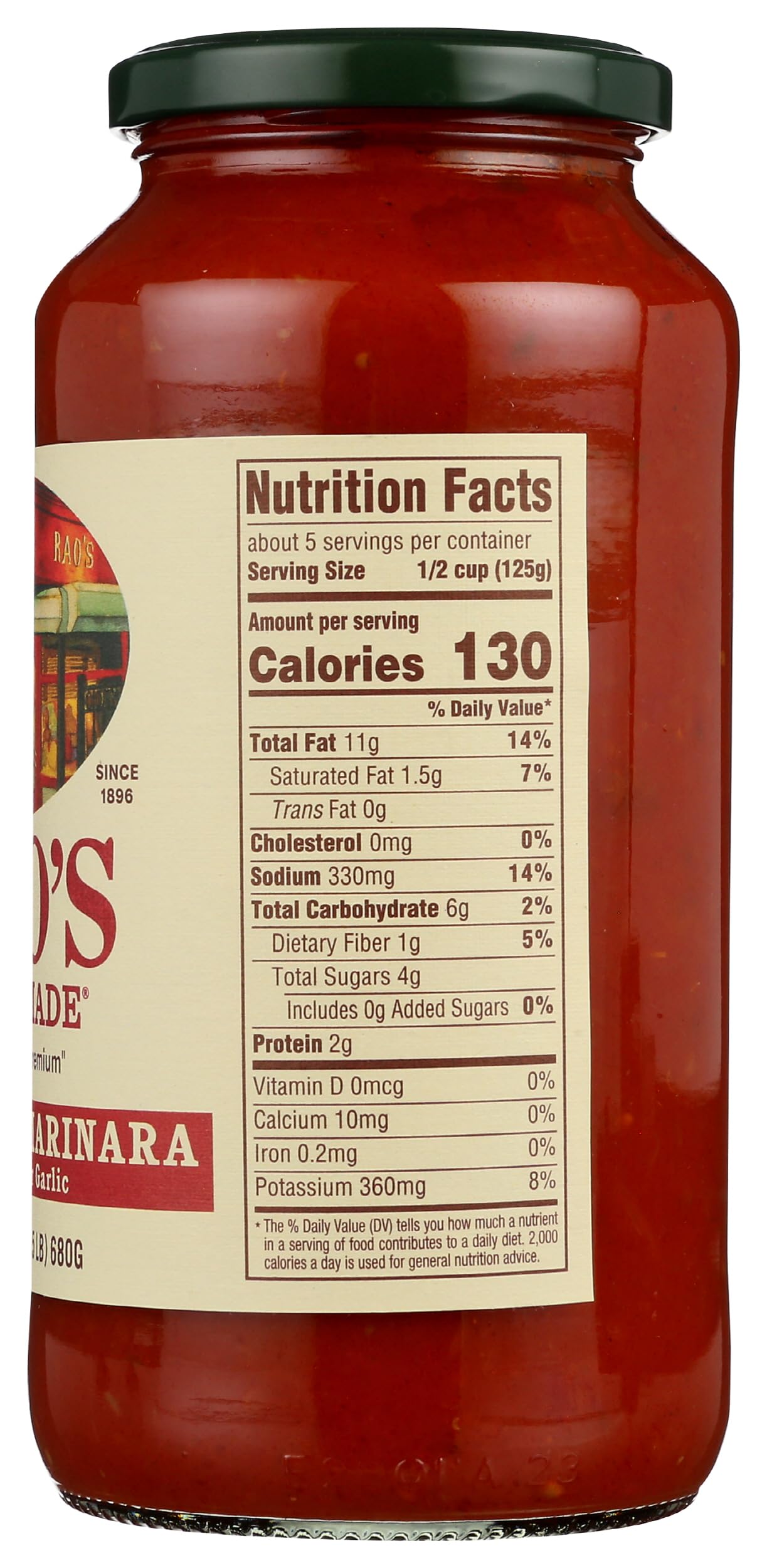 Rao's Homemade Tomato Sauce, Sensitive Formula, 24 oz, Pasta Sauce, Carb Conscious, Keto Friendly, All Natural, Premium Quality, No Onions or Garlic