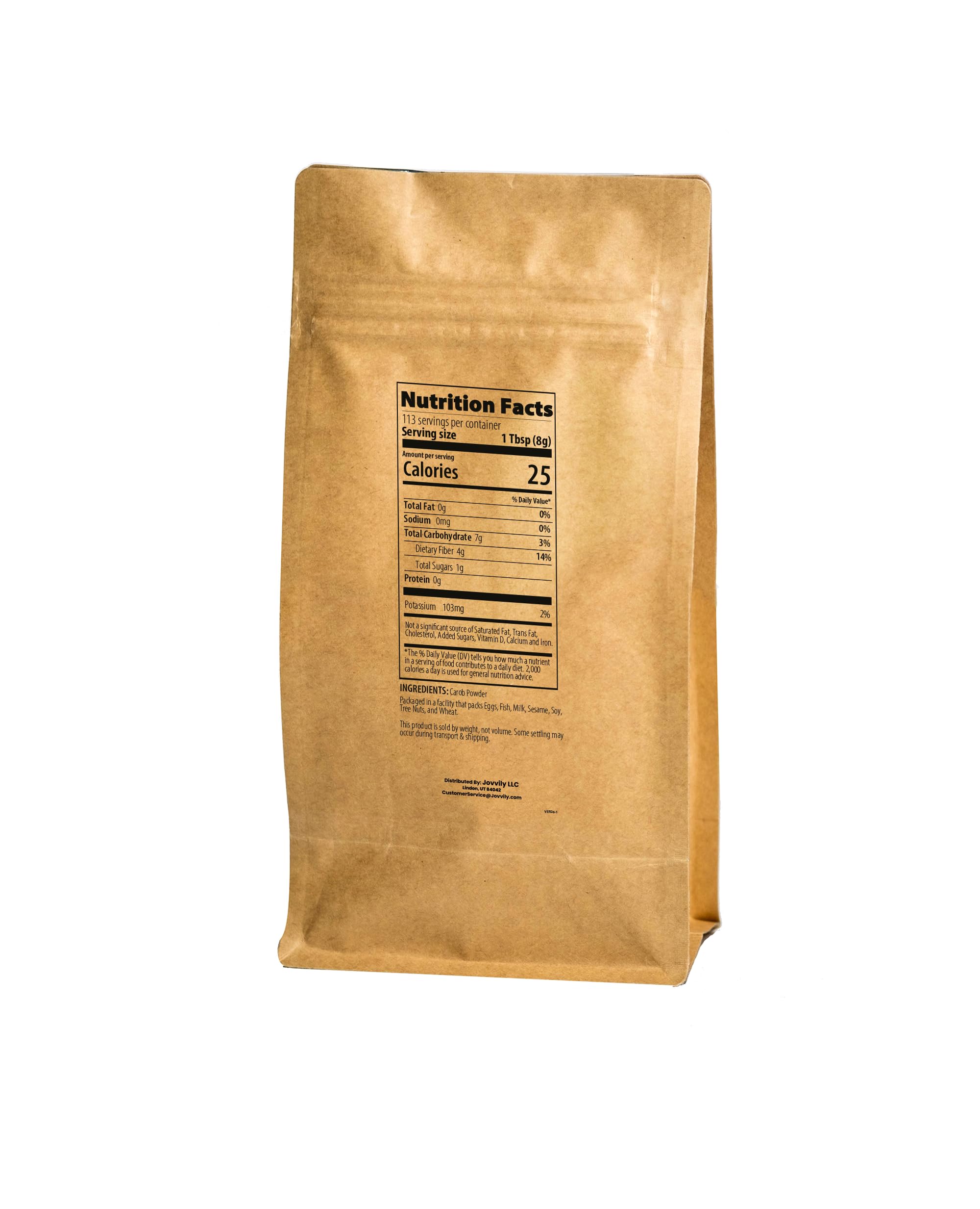 Jovvily Carob Powder - 2 lb - Milkshakes - Smoothies - Baked Goods