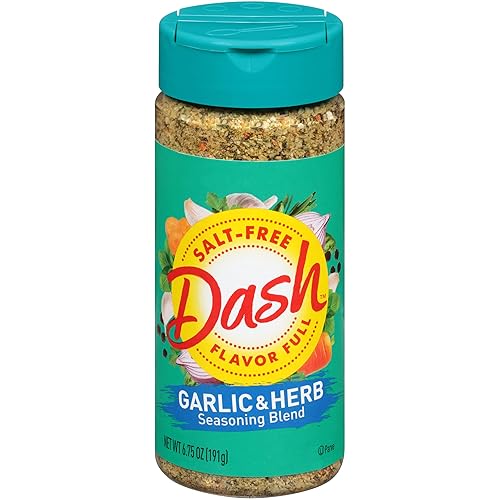 Dash Salt-Free Seasoning Blend, Garlic & Herb, 6.75 Ounce