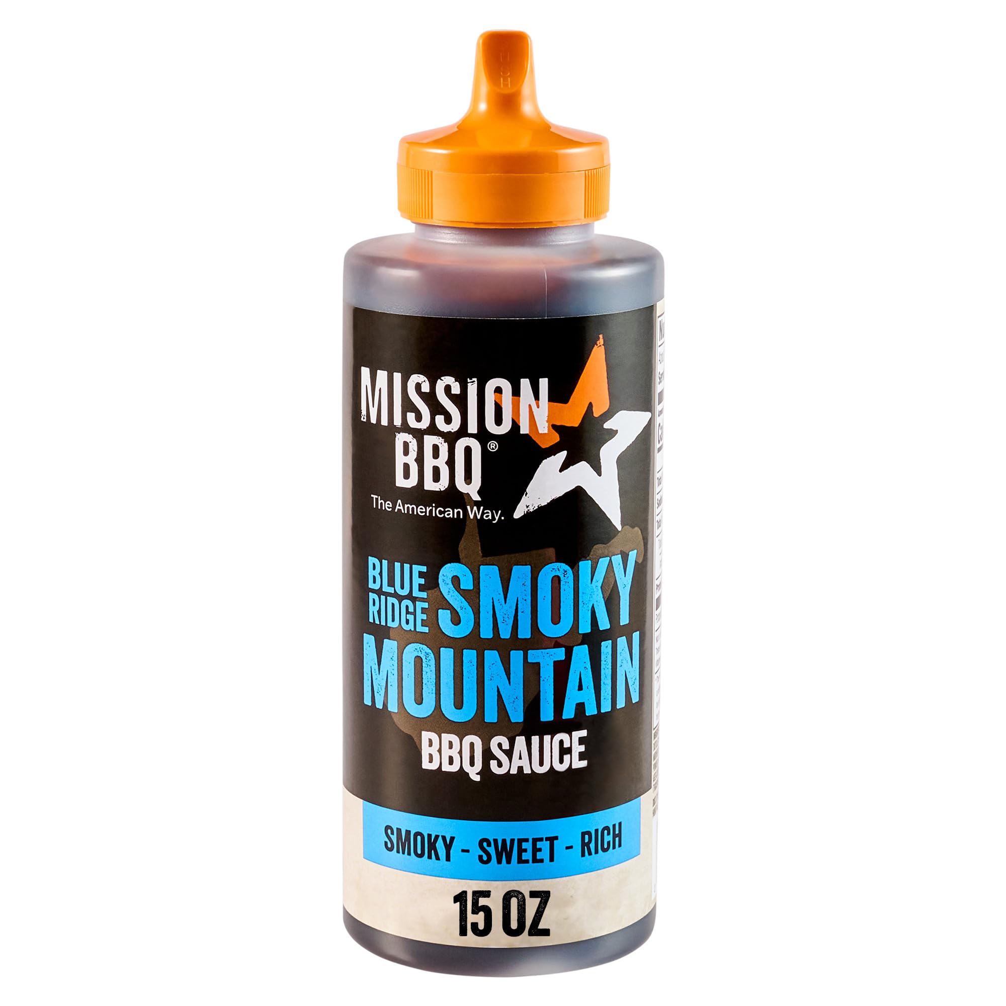 MISSION BBQ BBQ Sauce, Blue Ridge Smoky Mountain, A Rich Barbecue Sauce That Is Perfect For Adding A Smoky, Sweet Flavor to Chicken, Pulled Pork