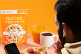 NuTrail 15g Protein Granola Cereal, Honey and Oats, No Sugar Added, Gluten Free, Made with Whey, 8 oz. 3 Count