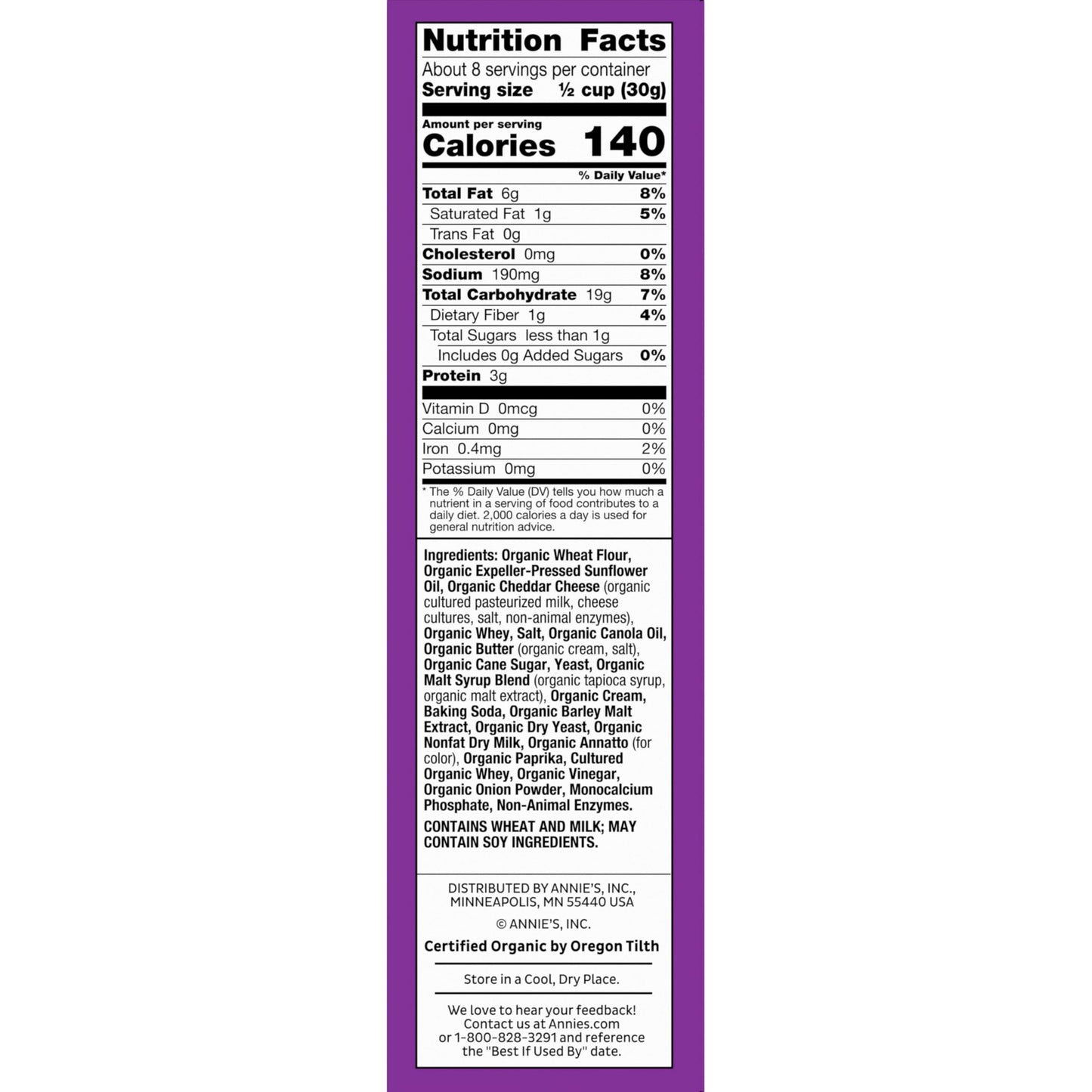 Annie's Homegrown Organic Cheddar Snack Mix, Bunnies Cheddar, 9 Oz