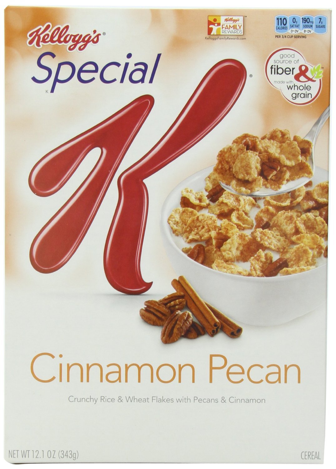 Kellogg's Special K Cinnamon Pecan Cereal, 12.1 Ounce (3 Pack)