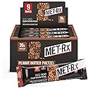 MET-Rx Big 100 Colossal Protein Bars, Great as Healthy Meal Replacement, Snack, and Help Support Energy, Peanut Butter Pretzel, With Vitamin A