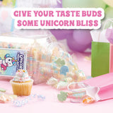 50 Unicorn Candy Bracelets, Individually Wrapped Candy Jewelry for your Unicorn Themed Party, Bulk Candy Perfect for Goody Bags, Party Favors