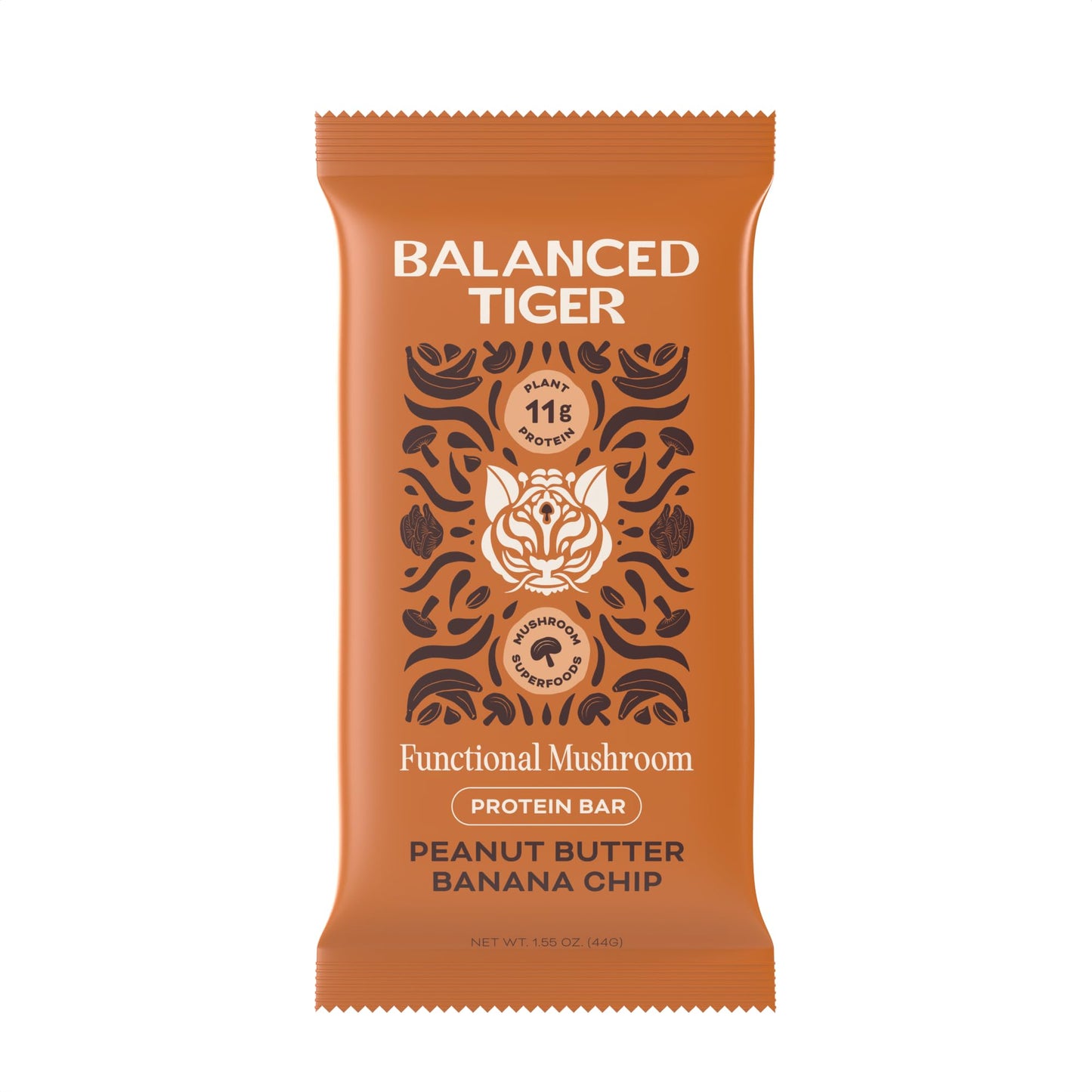 Balanced Tiger, Fun Countional Bar Peanut Butter Banana Chip Single, 1.55 Ounce
