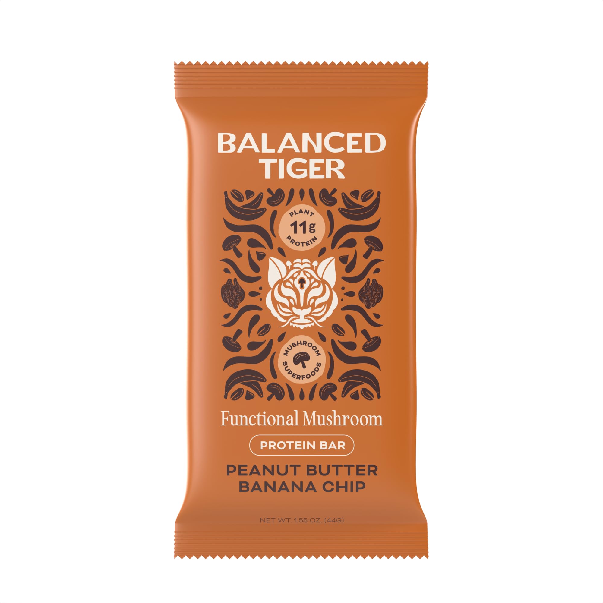 Balanced Tiger, Fun Countional Bar Peanut Butter Banana Chip Single, 1.55 Ounce