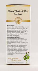 Celebration Herbals Black Cohosh Tea Organic, 24 Bag (Pack of 2)