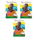 Russell Stover Milk Chocolate Bunnies - Pack of 3 - Solid Milk Chocolate - Perfect for Easter Baskets or Sharing with Friends and Family - Tasty