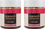 Soeos Broad Bean Paste with Chili Oil, 13 oz (366g) Pack of 2, Sichuan Hongyou Doubanjiang, Authentic Chinese Cooking Condiment, Bold & Savory Flavor
