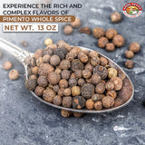 Angel Brand Allspice Pimento Seed Whole 13 oz Bottle - Warm & Aromatic Essence of Whole Pimento Jamaican with Unique Blend for Sweet & Savory Dishes