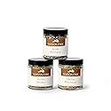 Set of 3 Artisan Bread Seasoning Mixes - Garlic Herbs with Black Garlic, Seed Blend, and Toasted Onion With Lemon | Seasoning Blends for Bread Dough