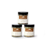 Set of 3 Artisan Bread Seasoning Mixes - Garlic Herbs with Black Garlic, Seed Blend, and Toasted Onion With Lemon | Seasoning Blends for Bread Dough