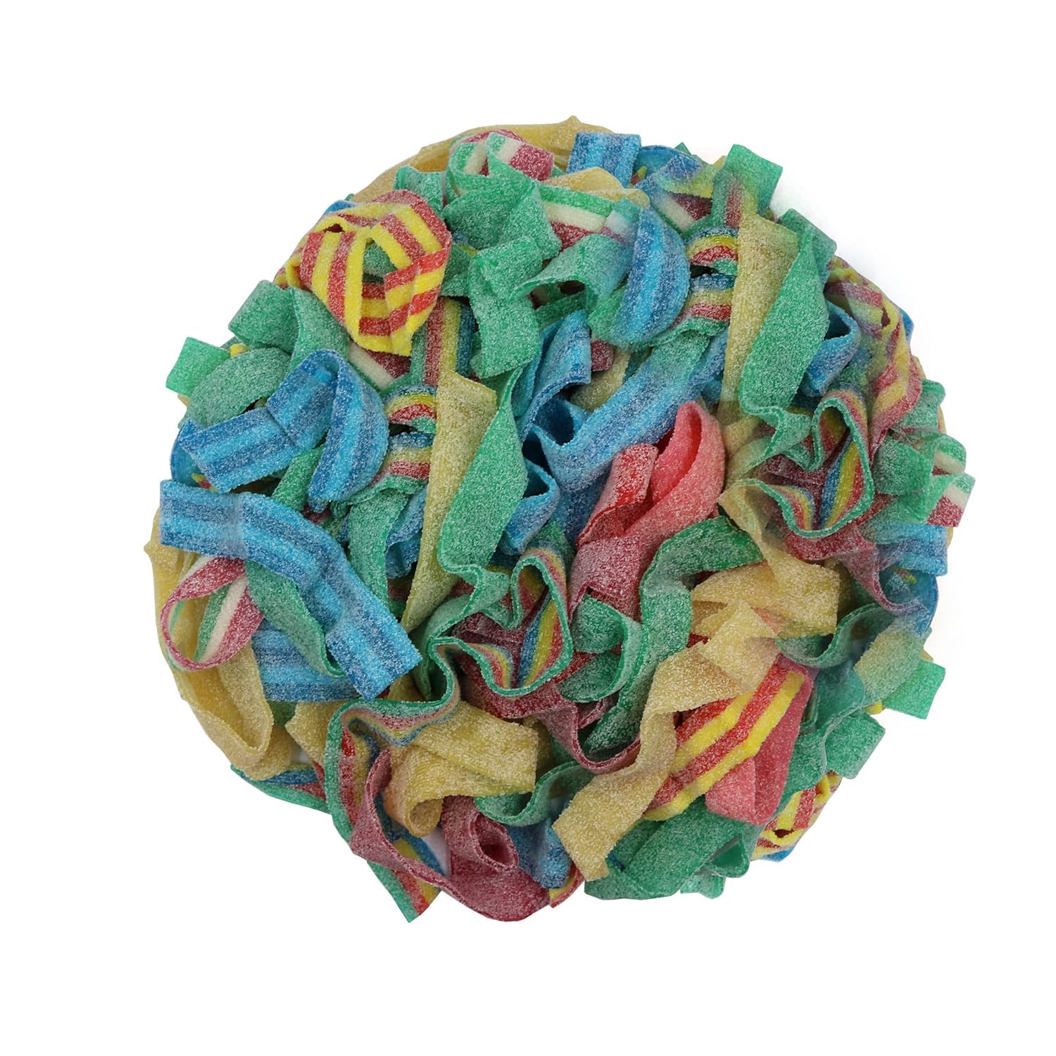 Smarty Stop Sour Every Flavor Mixed Gummy Belts Candy 1 Pound (Blueberry, Apple, Mango, Watermelon, Cherry)