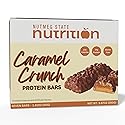 Nutmeg State Nutrition - High Protein Bars, Gluten Free, Low Cholesterol, Low Sodium, Low Sugar, Ideal Protein Compatible, 7 Servings Per Box (Caramel