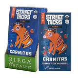 Riega Street Taco Seasoning, Organic Mexican Spice Blend for Cooking Authentic Meals, Carnitas, 1.1 oz Packets, 8 Count