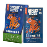 Riega Street Taco Seasoning, Organic Mexican Spice Blend for Cooking Authentic Meals, Carnitas, 1.1 oz Packets, 8 Count