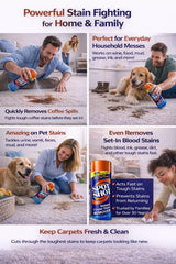 Spot Shot Instant Carpet Stain Remover Aerosol 14 oz - Fast Spray-and-Blot Carpet Cleaner for Old & New Stains, Helps Remove Pet Odors, Coffee, Wine