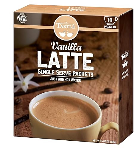 Cafe Tastlé Single Serve Vanilla Latte Coffee, 10 Count