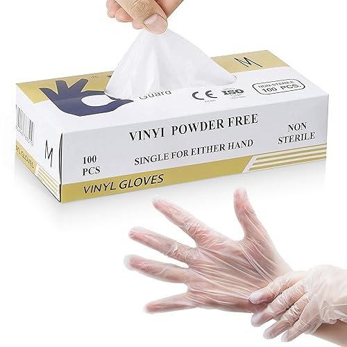 Concession Essentials Vinyl Gloves, Powder-Free, Non-Sterile, XL, 100 Count