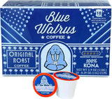 100% Kona Coffee Single Serve Pods - Medium Roast - Gourmet Premium Coffee - 10 K-Cup Single Serve Pods