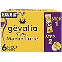 Gevalia Frothy 2-Step Mocha Latte Espresso Keurig K-Cup® Coffee Pods & Froth Packets Kit (6 ct Box)