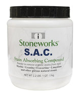 SAC Poultice Powder (2.2 Lb) Powder to remove organic stains such as oil, grease, butter and other non-acid stains from most marble, granite
