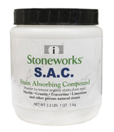 SAC Poultice Powder (2.2 Lb) Powder to remove organic stains such as oil, grease, butter and other non-acid stains from most marble, granite