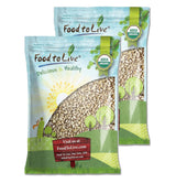 Food to Live Organic Pine Nuts, 18 Pounds - Non-GMO, Whole Raw Pignolias, Unsalted, No Shell, Vegan, Kosher, Bulk Snack. Rich in Vitamin E, Protein