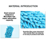 KissDate Microfiber Extendable Hand Dusters Washable Dusting Brush with Telescoping Pole for Cleaning Car, Computer, Air Conditioning, TV and Else
