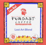 Puroast Low Acid Coffee| Lost Art Single Serve Pods | Medium Roast | High Antioxidants & High pH |No Bitter Aftertaste | Reduced Heartburn & GERD