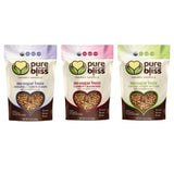Pure Bliss Organics NO SUGAR BUZZ GRANOLA VARIETY PACK, 3-12oz bags, one each Cashew Raisin Granola, Cashew Cranberry , Cocoa Cashew Butter